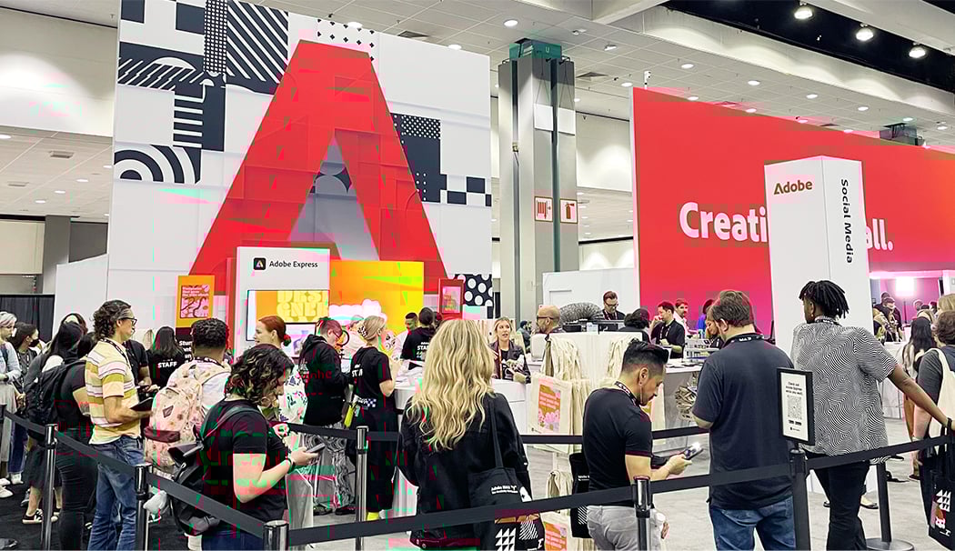 Adobe Expressブースの様子