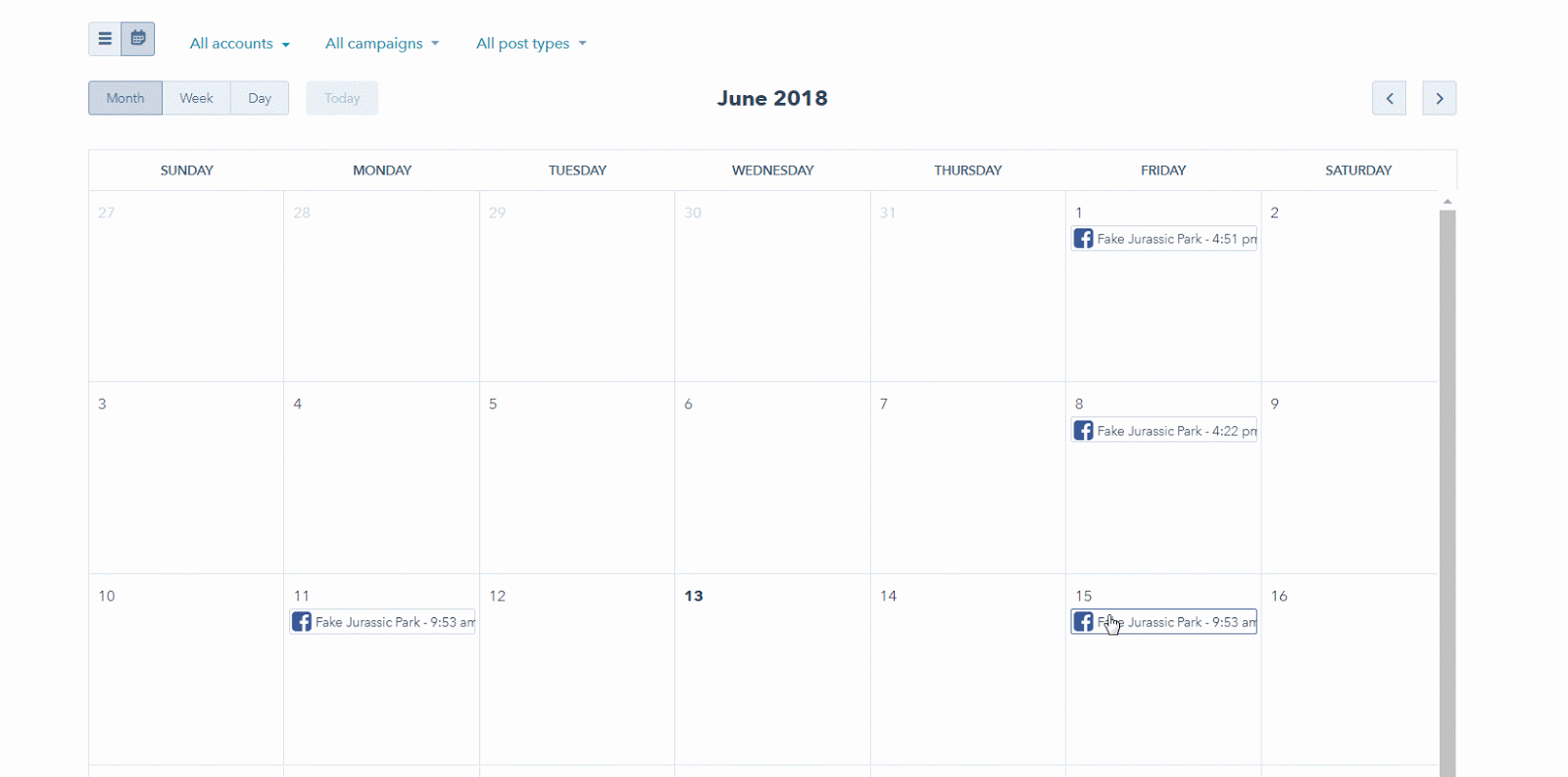 HubSpot画面