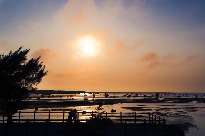 佐和田の浜の夕日