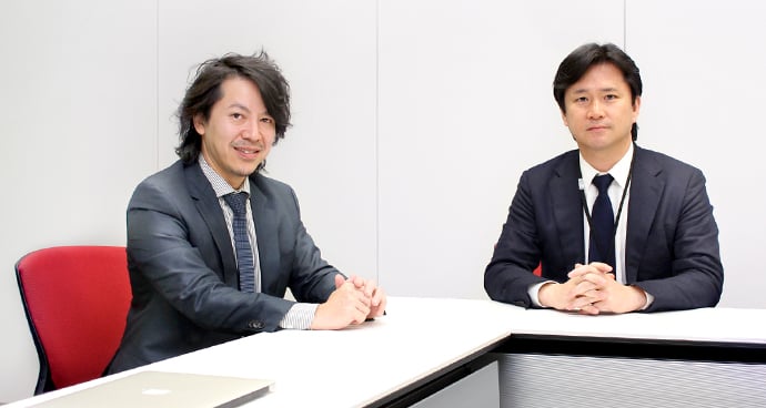 株式会社マルケト戦略・ビジネス開発担当バイスプレジデント小関氏と株式会社タービン・インタラクティブ代表志水